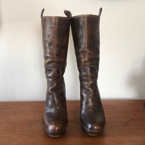 Frye high heeled boots
